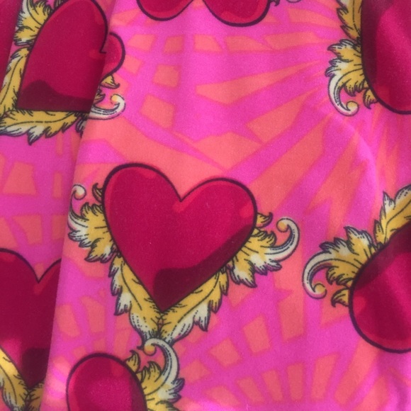 Lularoe TC Leggings Heart Pattern - Picture 3 of 4